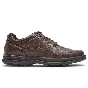 Rockport Mens World Tour Classic Walking Shoes in Brown Tumbled, K70884
